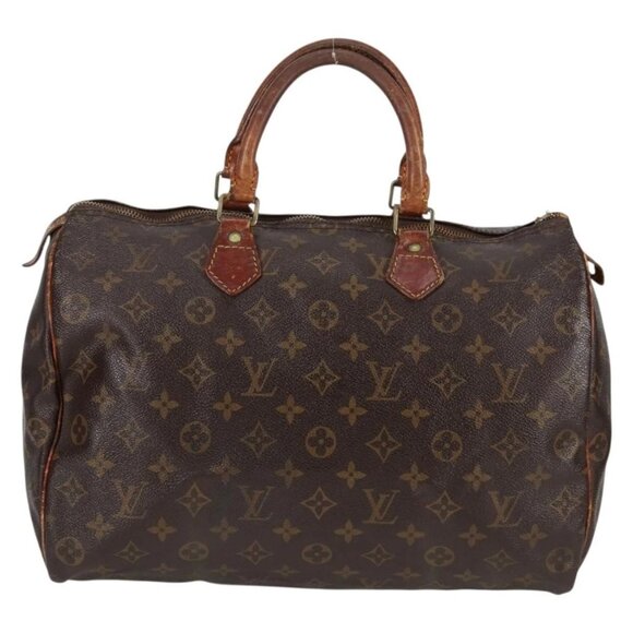 LOUIS VUITTON Monogram Speedy 35 Hand Bag - Picture 1 of 15